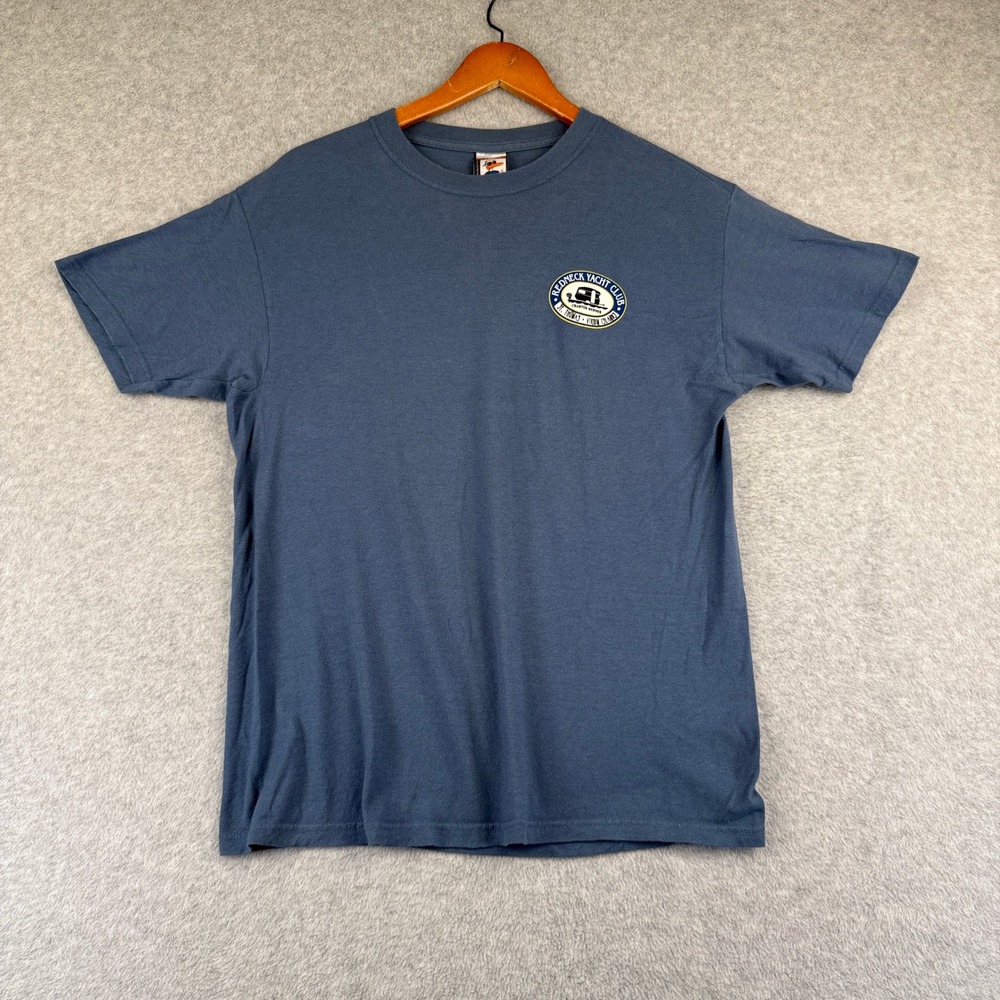 Redneck Yacht Club St Thomas Virgin Islands Duck Co Graphic T-Shirt Men M Blue